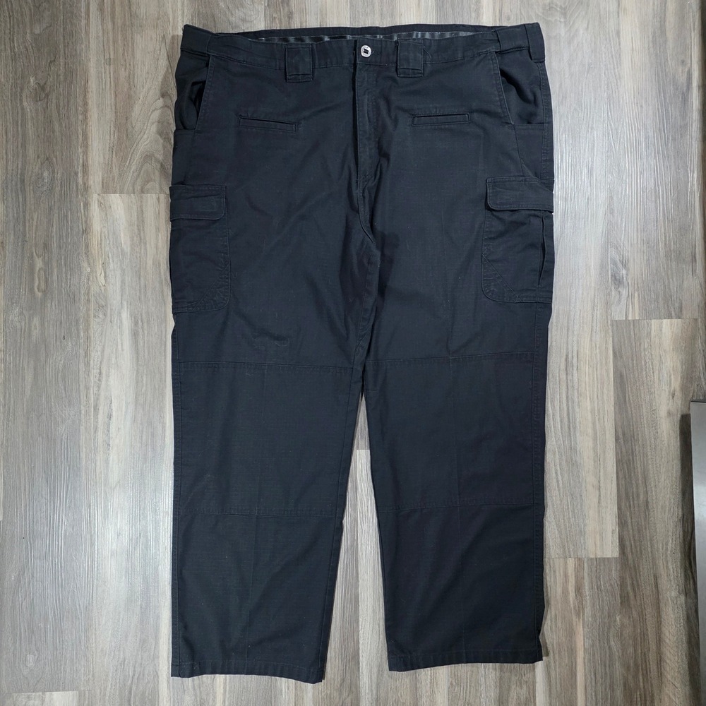 Propper Mens Tactical Cargo‎ Pants Black Ripstop Utility Trousers 48x37 (Hemmed)